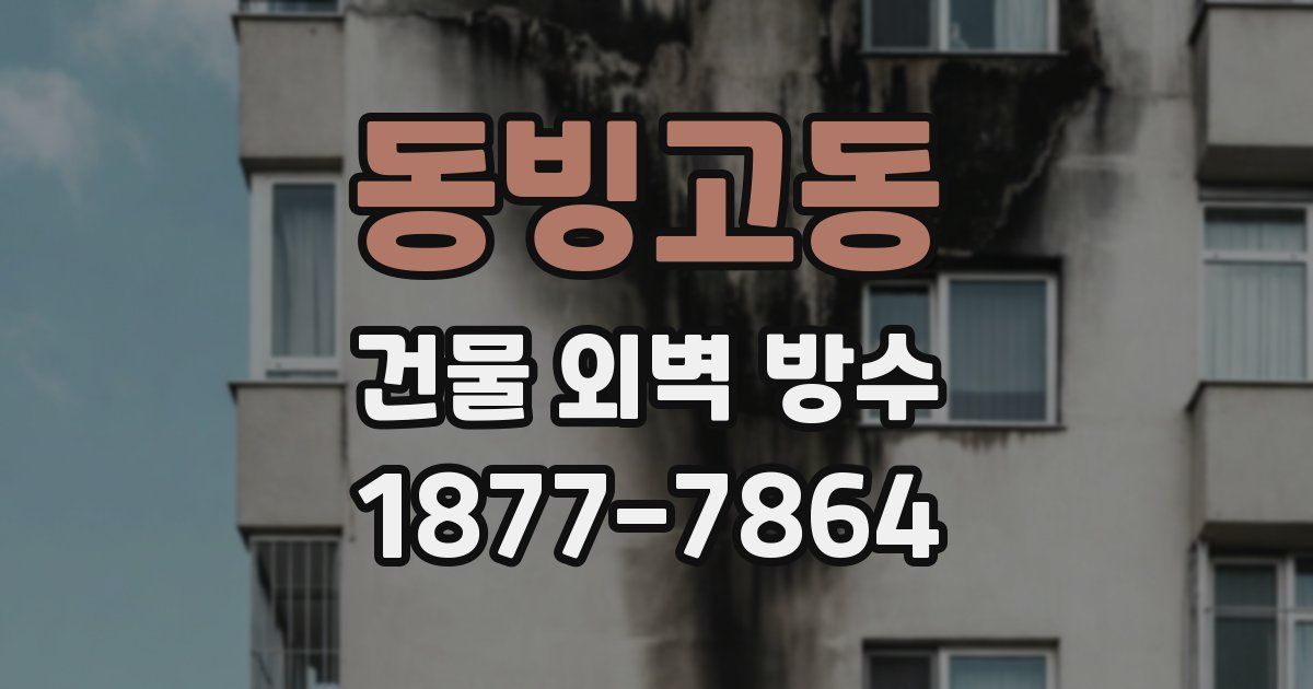 동빙고동 건물 외벽 방수