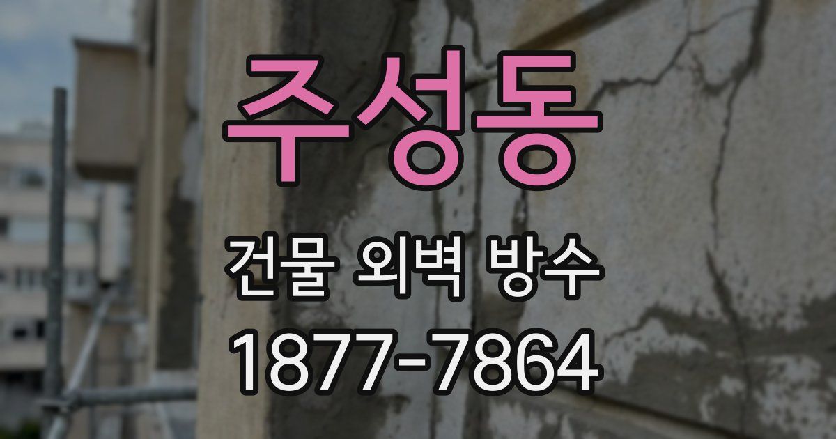 주성동 건물 외벽 방수