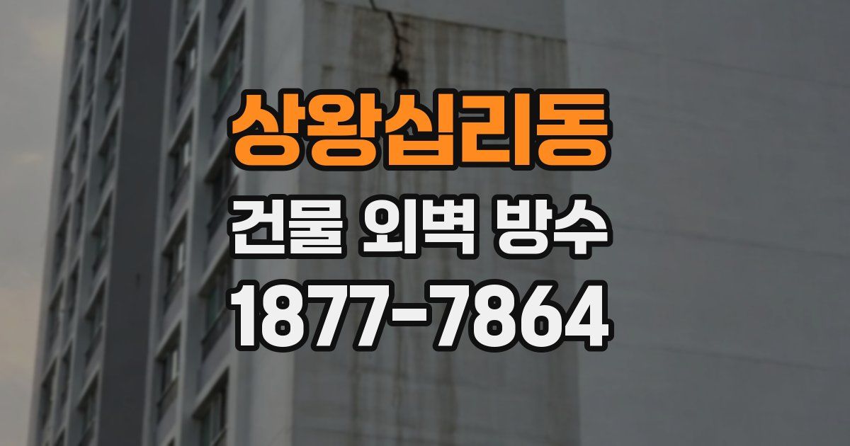 상왕십리동 건물 외벽 방수