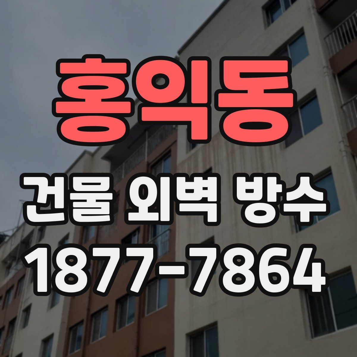 홍익동 건물 외벽 방수