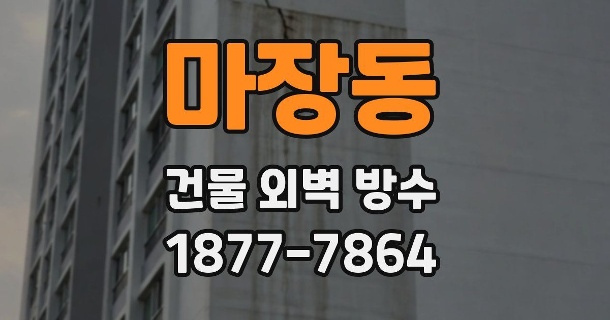 마장동 건물 외벽 방수