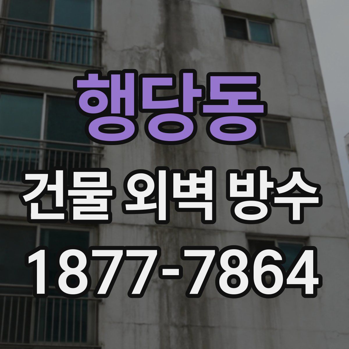 행당동 건물 외벽 방수