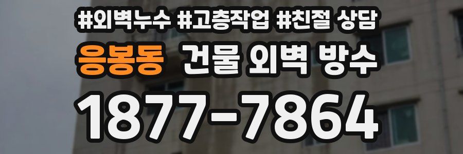 응봉동 건물 외벽 방수