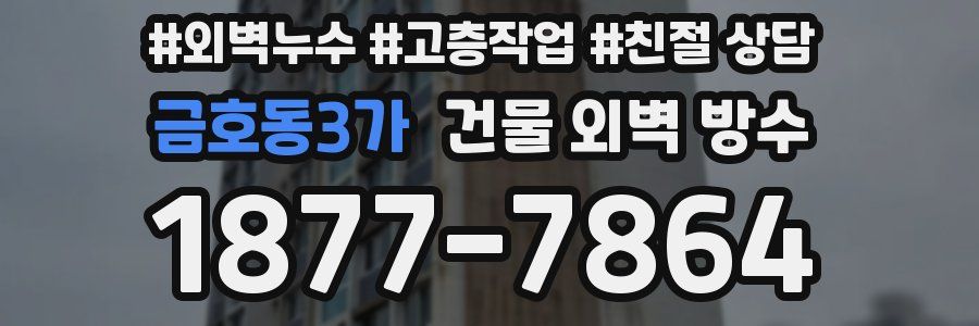 금호동3가 건물 외벽 방수
