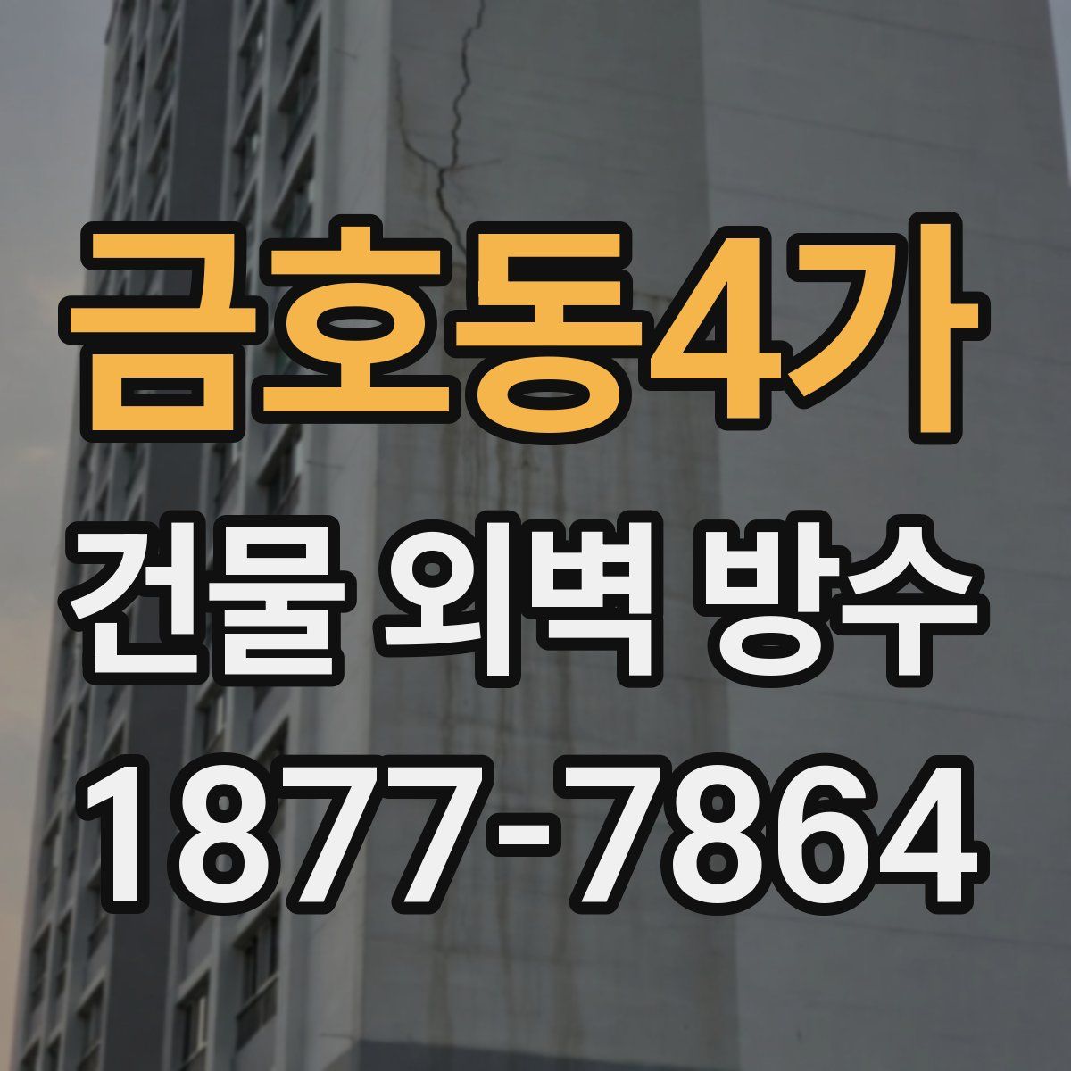 금호동4가 건물 외벽 방수