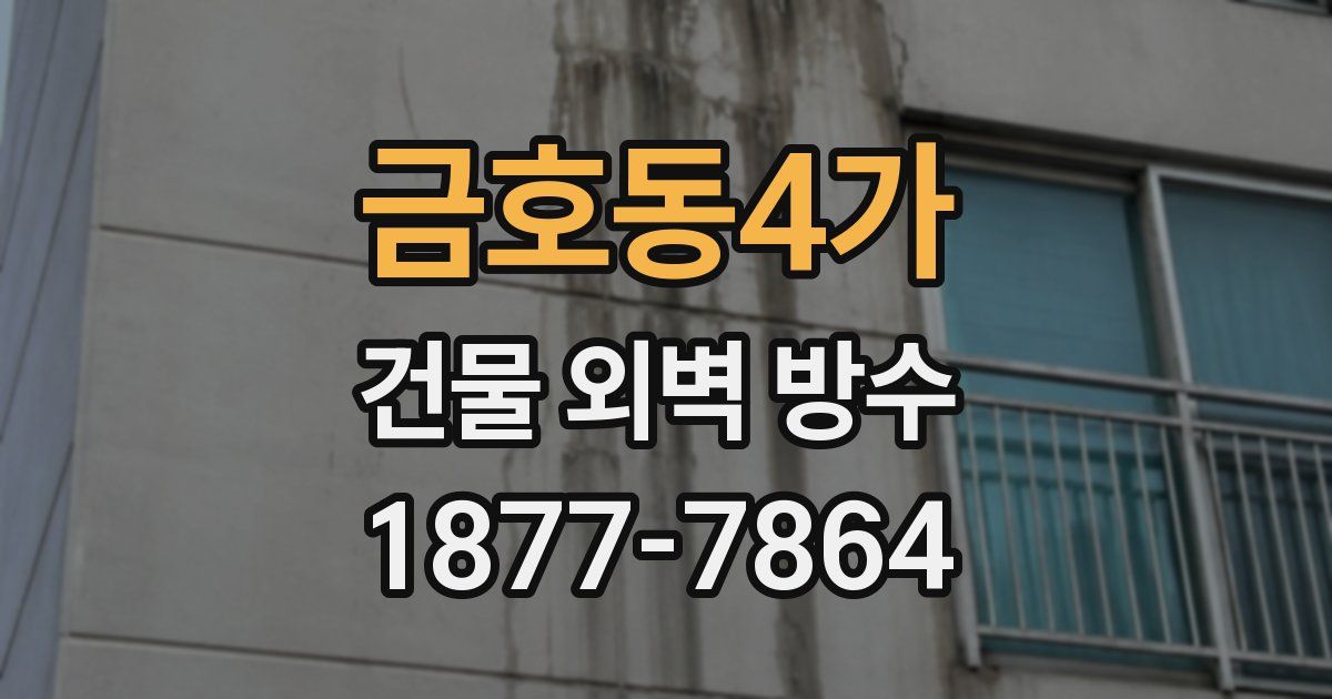 금호동4가 건물 외벽 방수