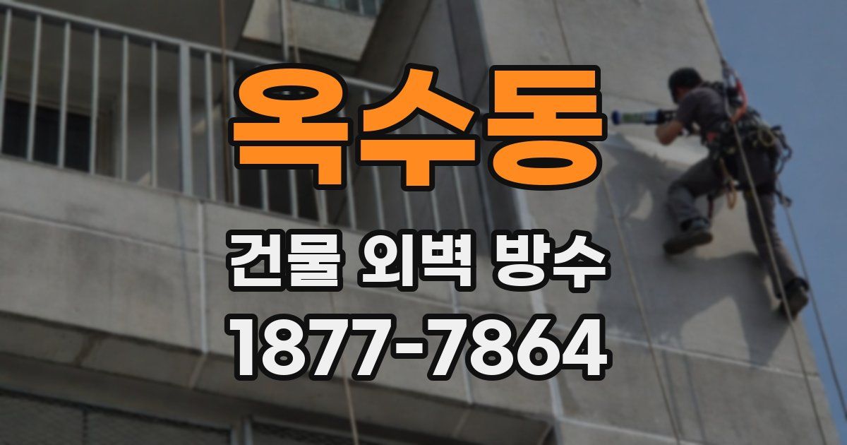 옥수동 건물 외벽 방수