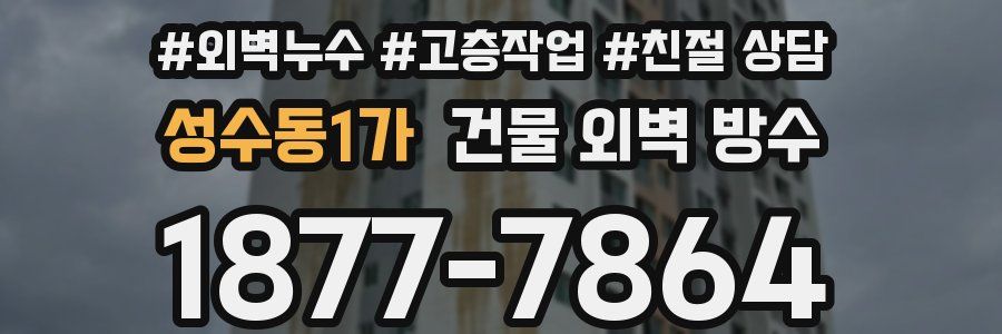 성수동1가 건물 외벽 방수