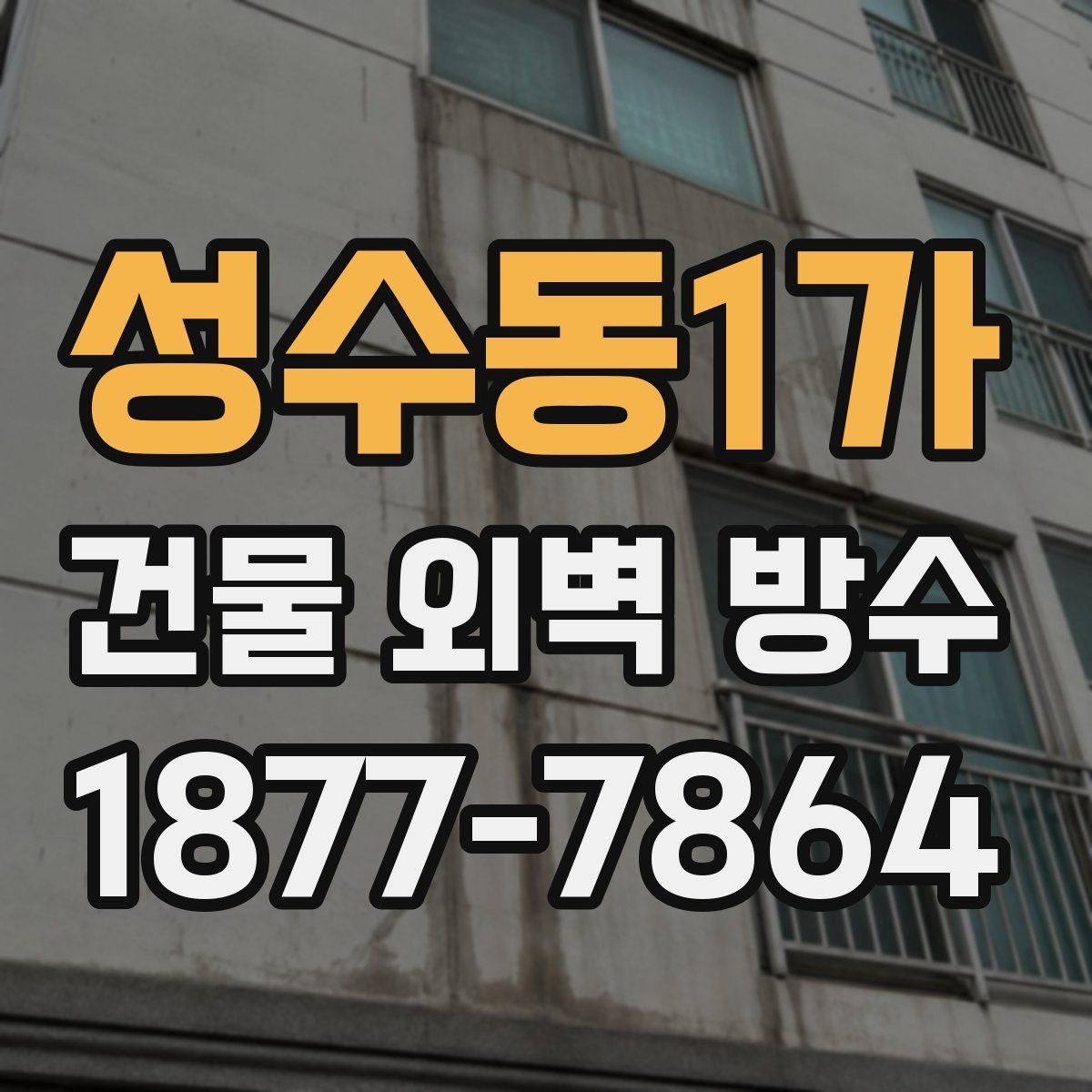 성수동1가 건물 외벽 방수