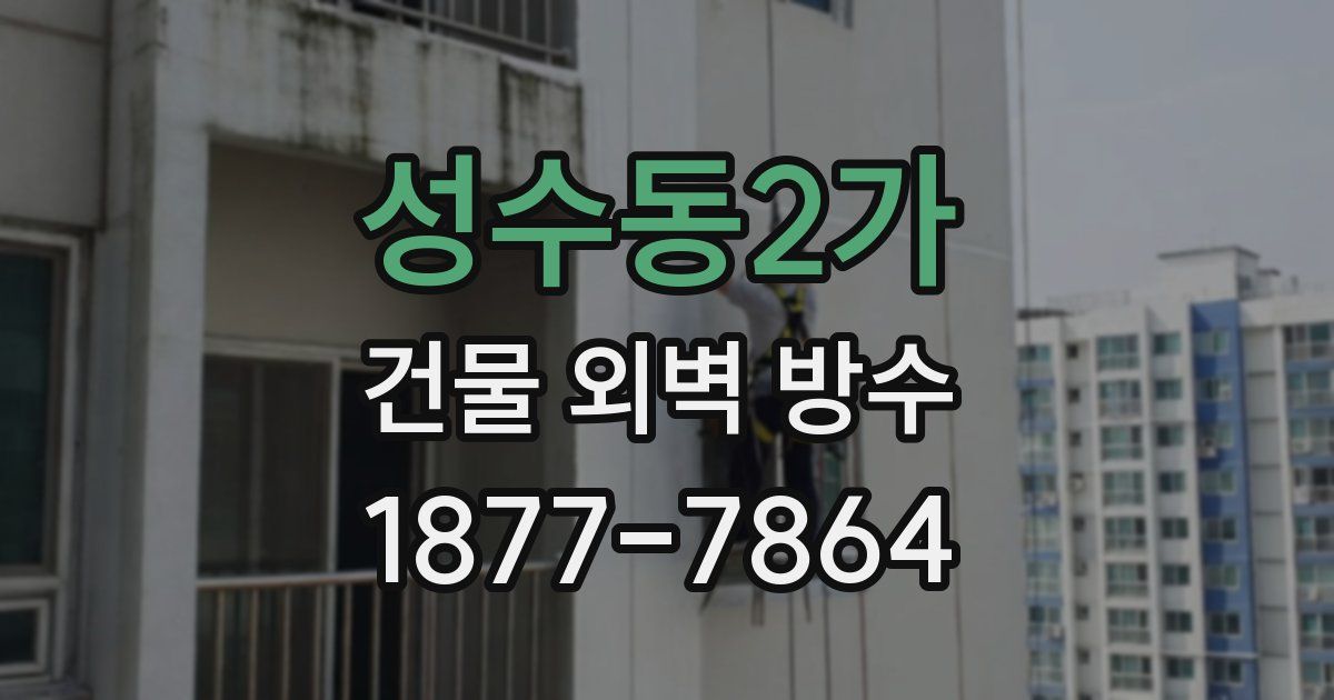 성수동2가 건물 외벽 방수