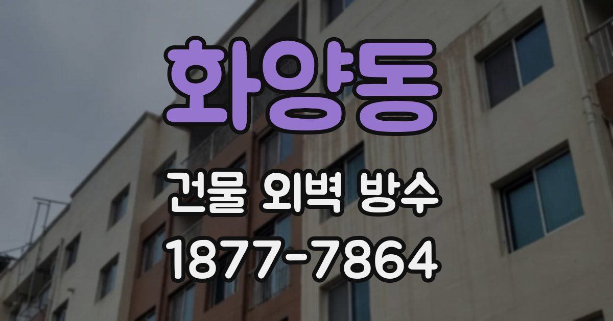화양동 건물 외벽 방수