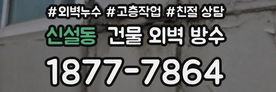 신설동 건물 외벽 방수