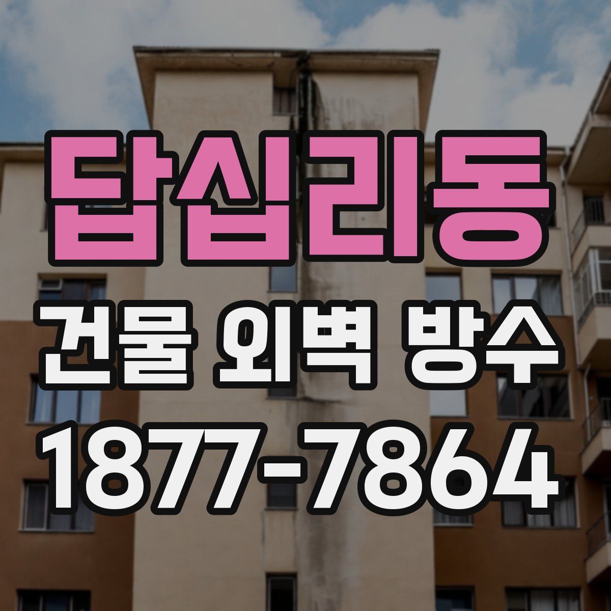 답십리동 건물 외벽 방수