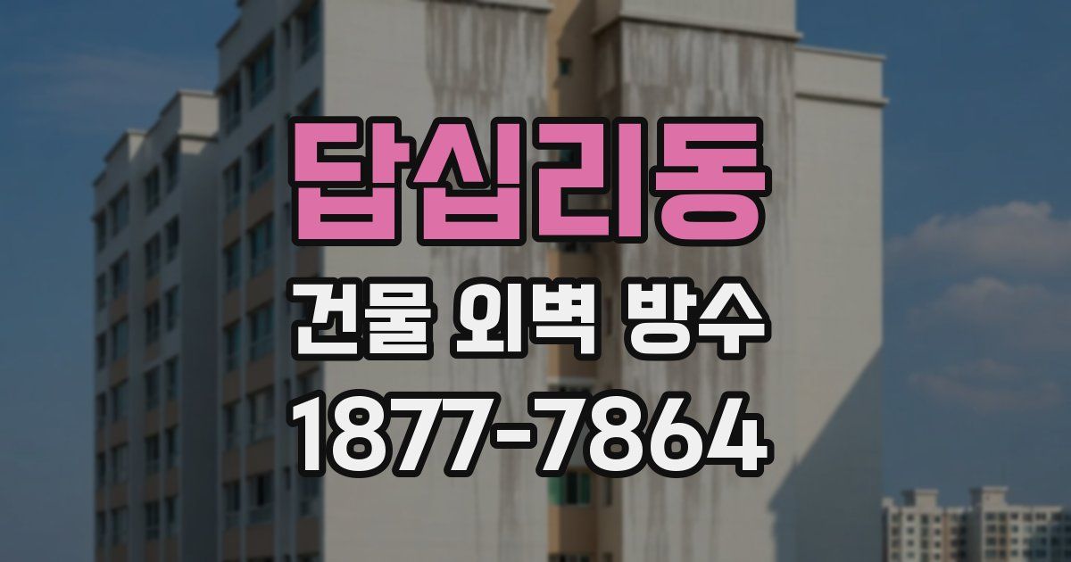 답십리동 건물 외벽 방수