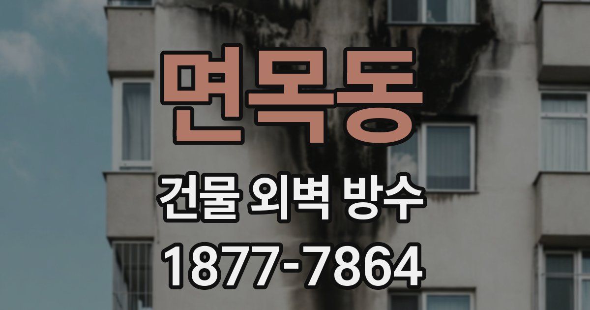 면목동 건물 외벽 방수