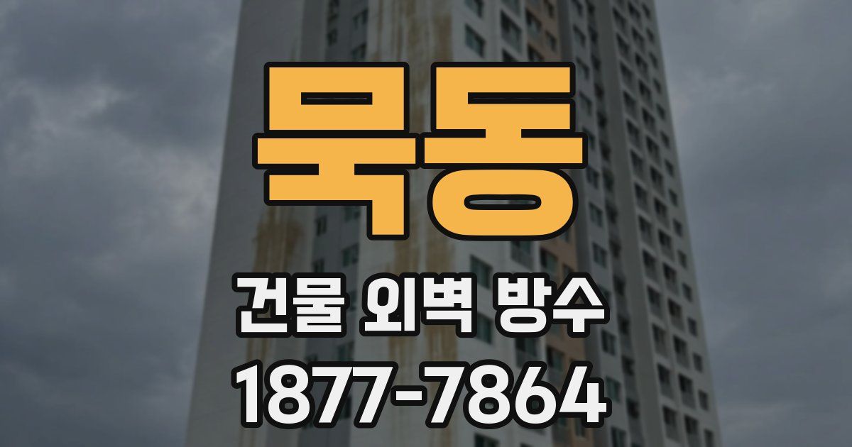 묵동 건물 외벽 방수