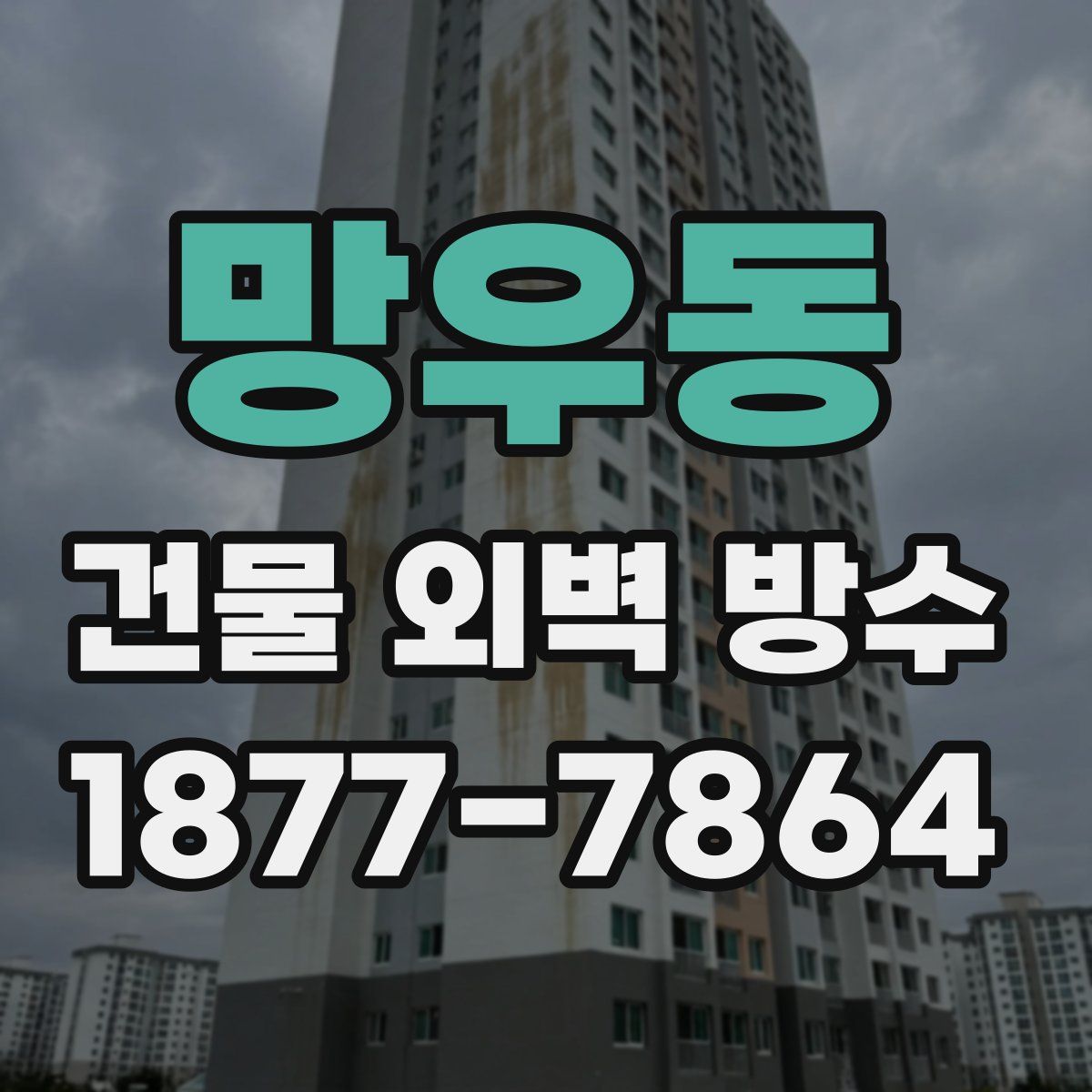 망우동 건물 외벽 방수