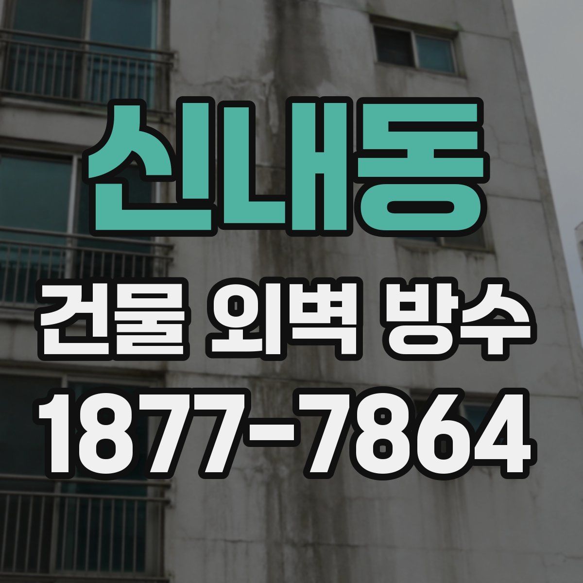 신내동 건물 외벽 방수