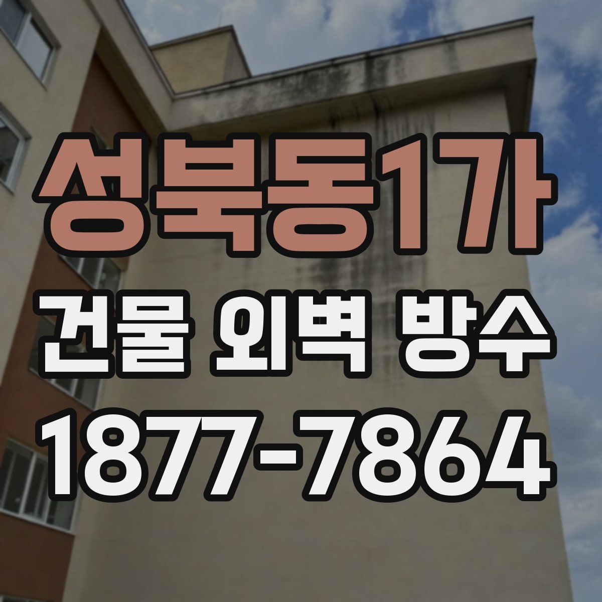 성북동1가 건물 외벽 방수