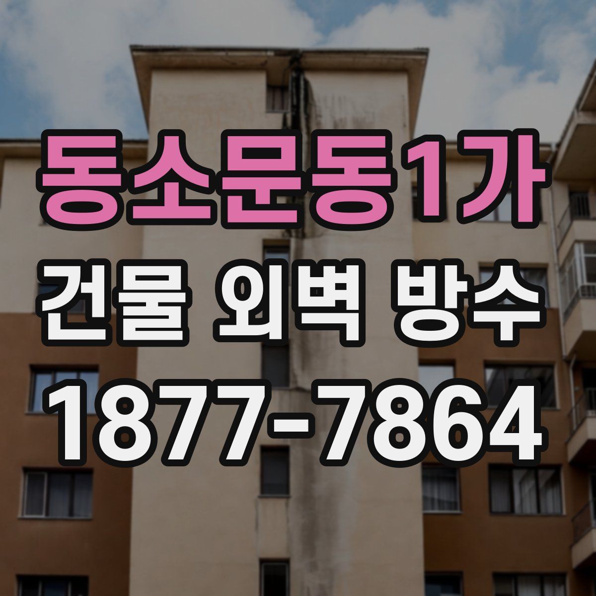 동소문동1가 건물 외벽 방수