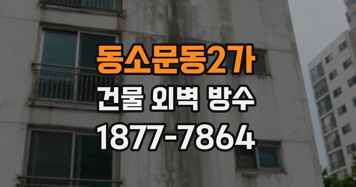 동소문동2가 건물 외벽 방수