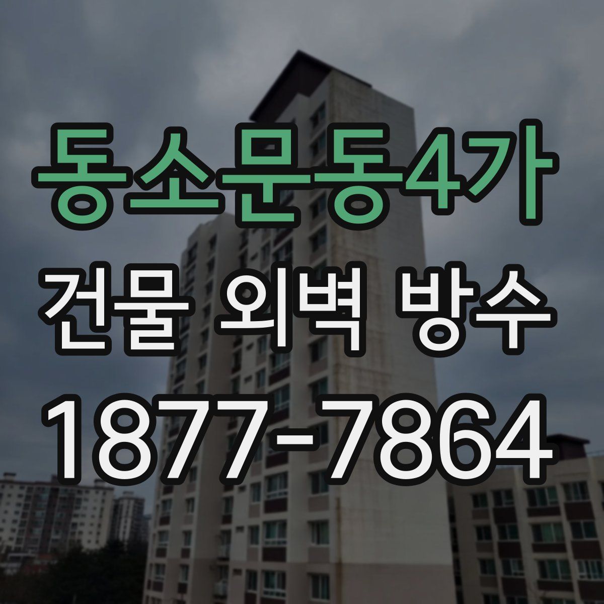 동소문동4가 건물 외벽 방수