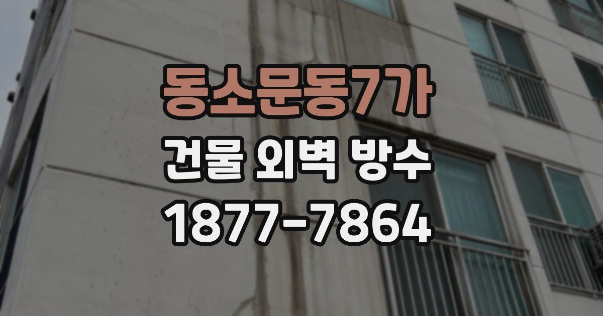 동소문동7가 건물 외벽 방수
