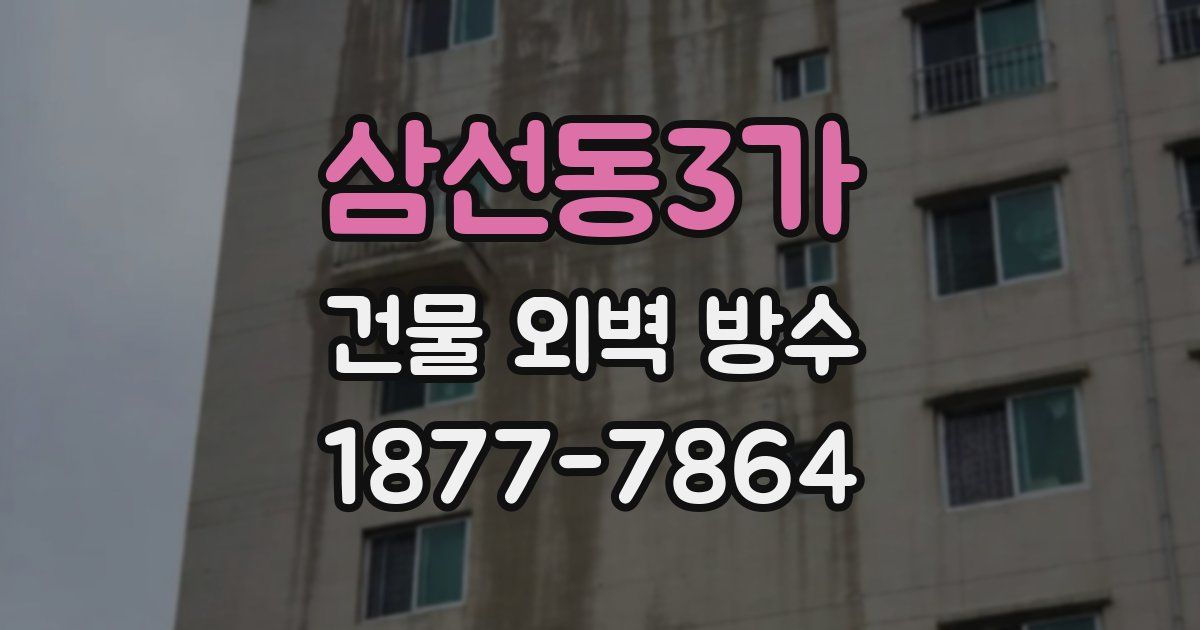 삼선동3가 건물 외벽 방수