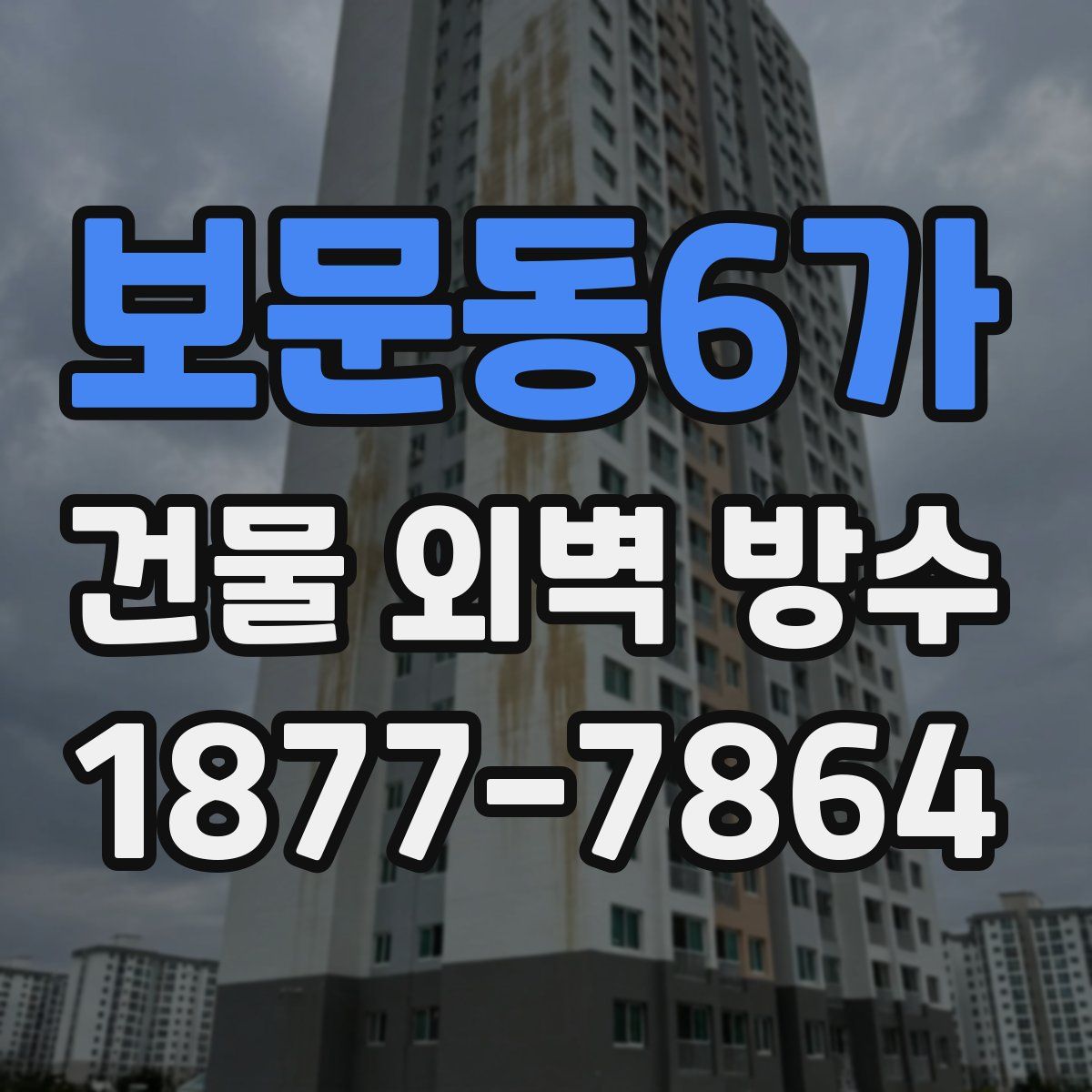 보문동6가 건물 외벽 방수