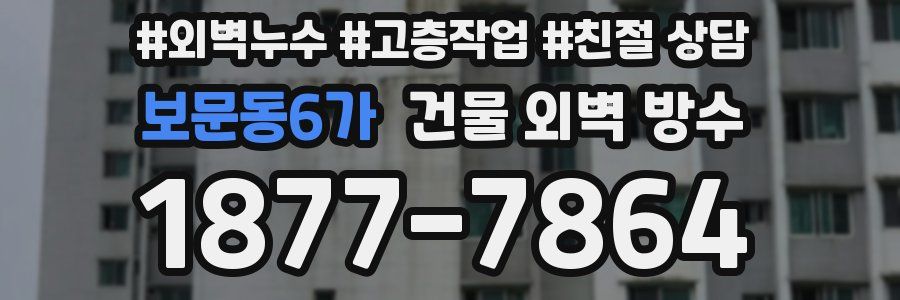 보문동6가 건물 외벽 방수