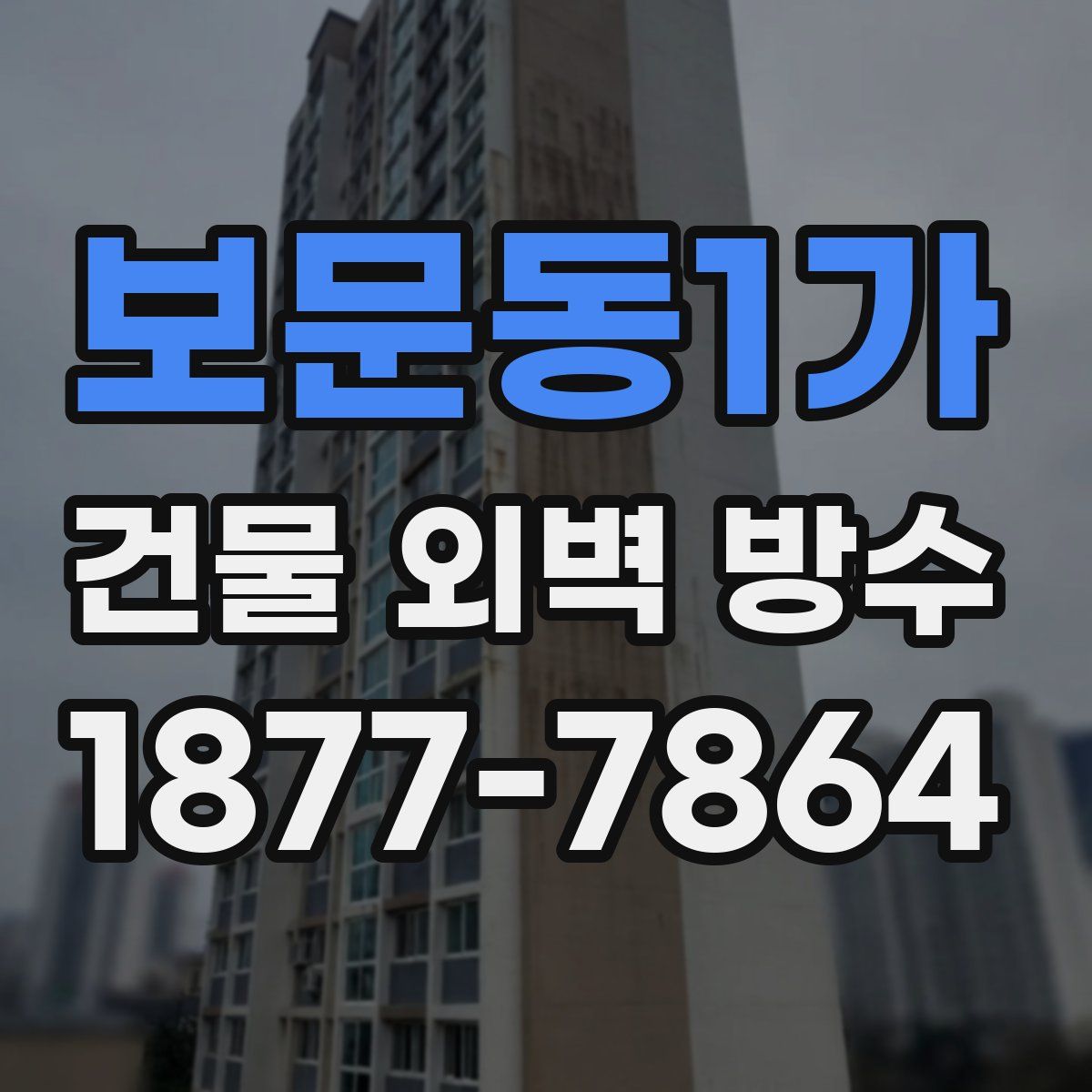 보문동1가 건물 외벽 방수