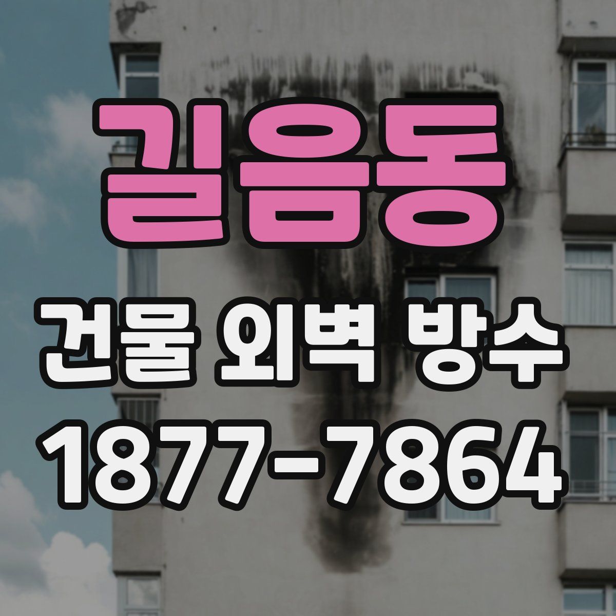 길음동 건물 외벽 방수