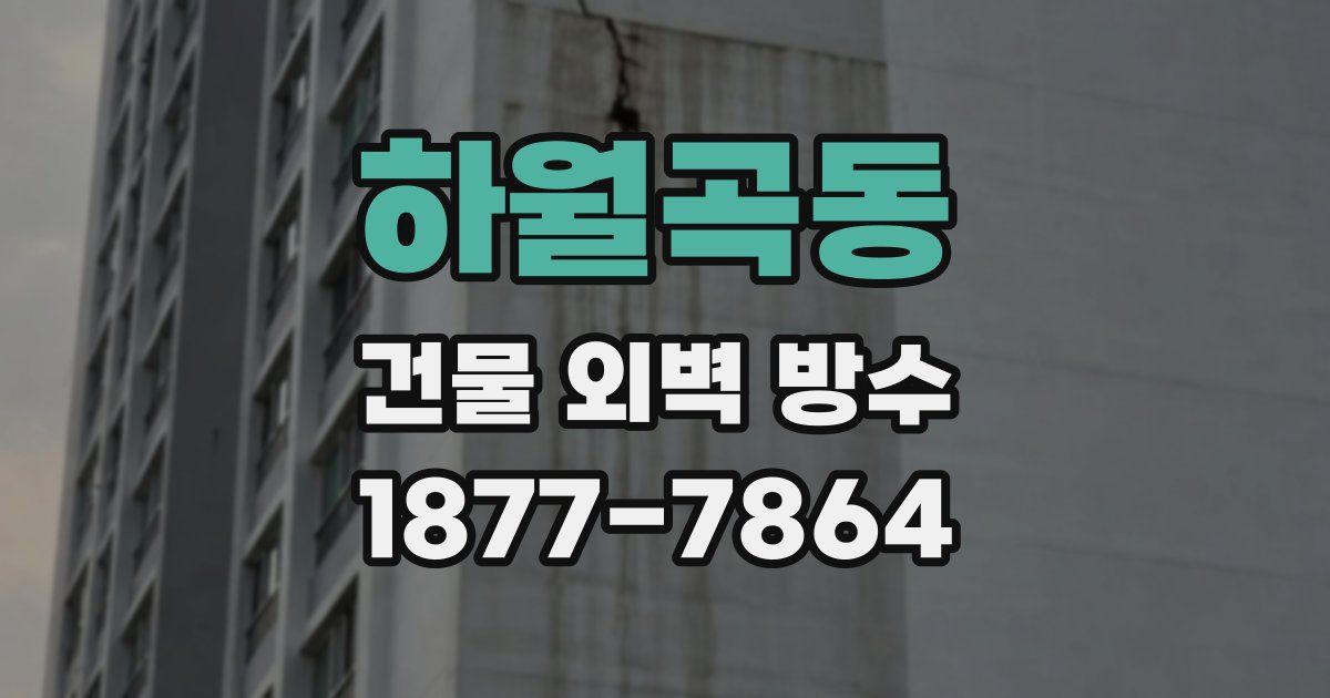 하월곡동 건물 외벽 방수