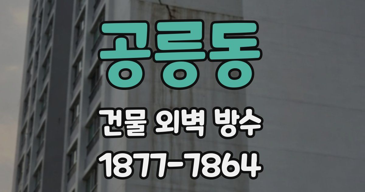 공릉동 건물 외벽 방수