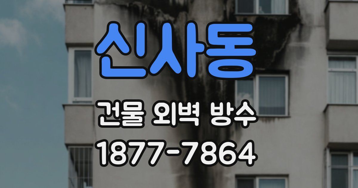 신사동 건물 외벽 방수
