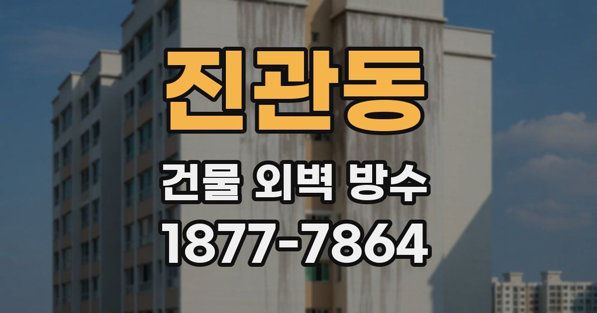 진관동 건물 외벽 방수