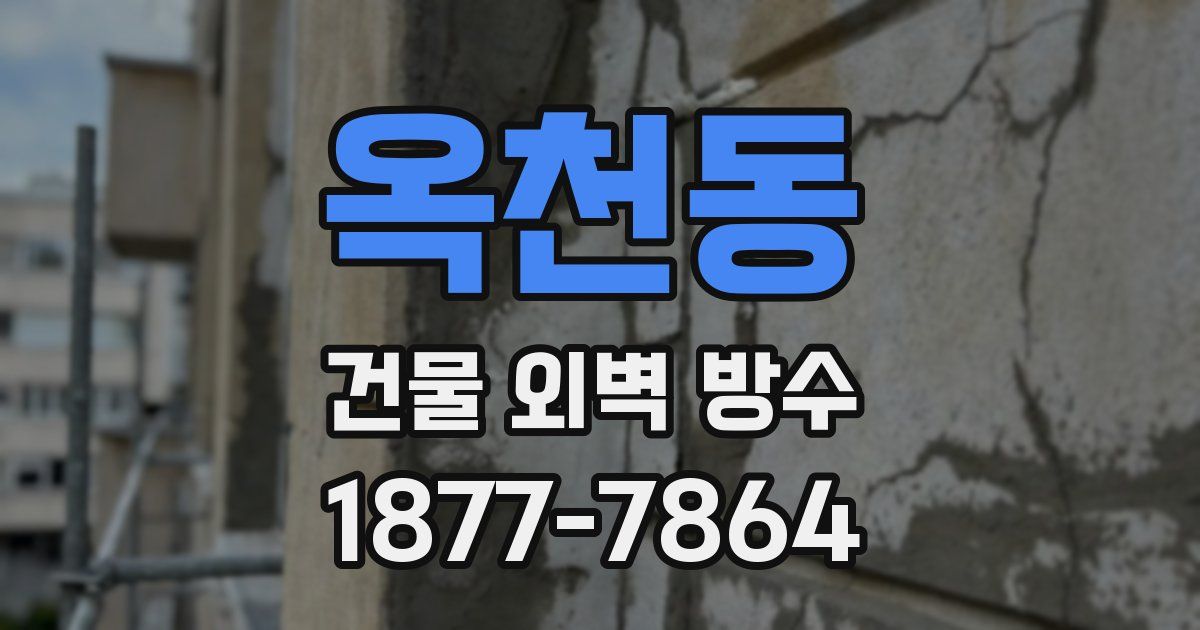 옥천동 건물 외벽 방수