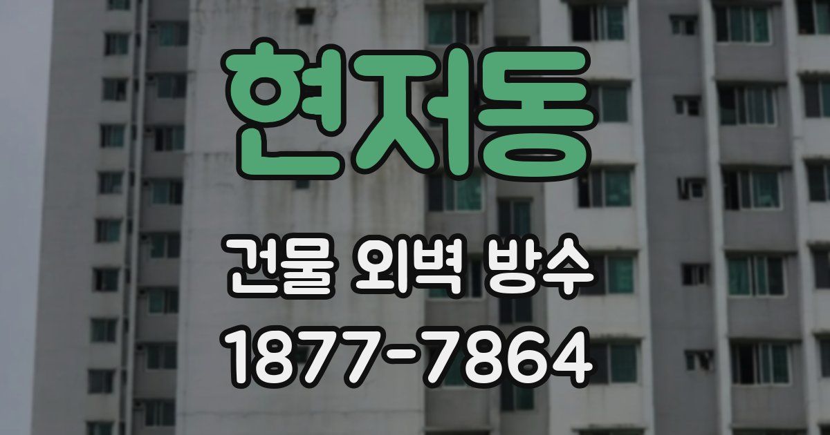 현저동 건물 외벽 방수