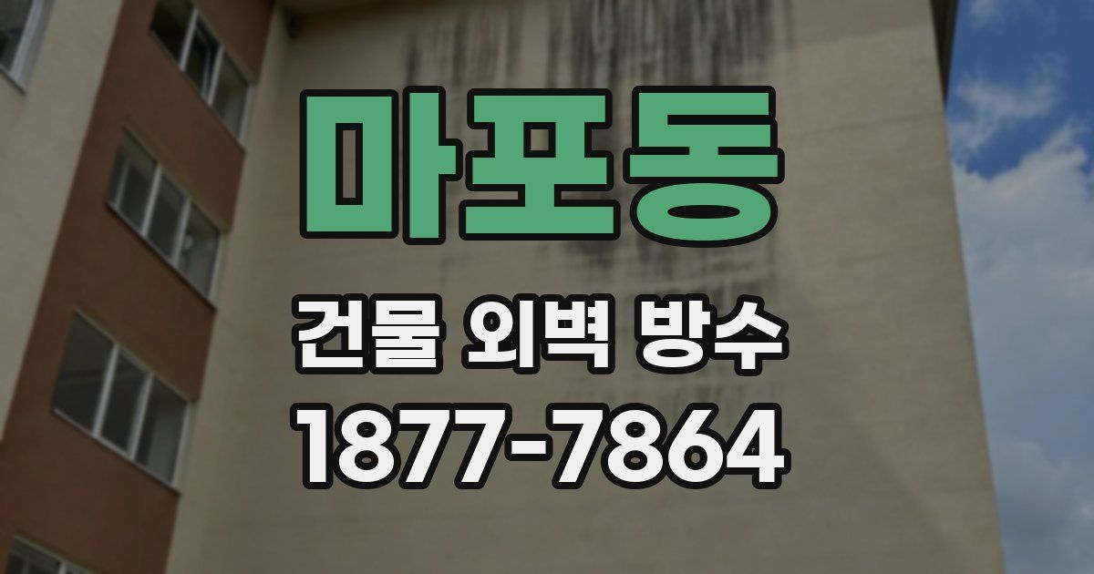마포동 건물 외벽 방수