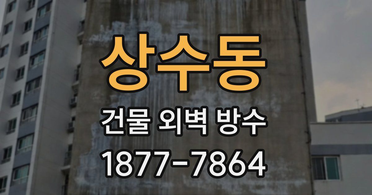 상수동 건물 외벽 방수