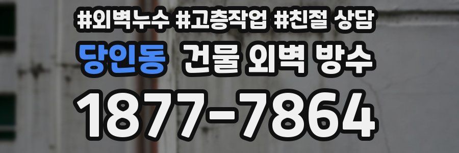 당인동 건물 외벽 방수