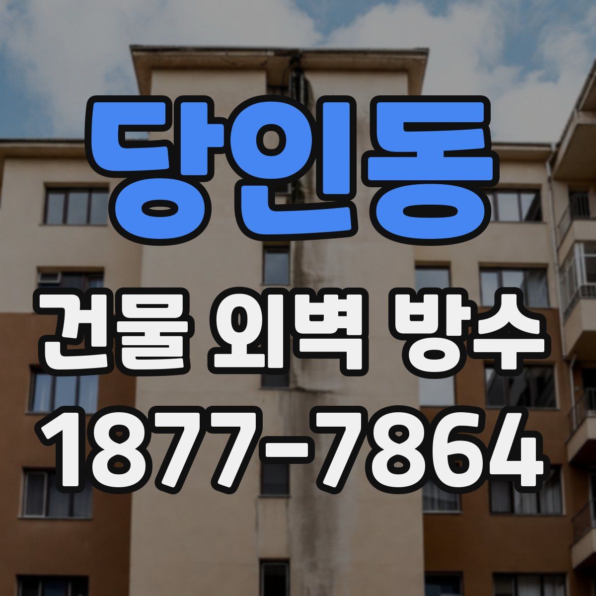 당인동 건물 외벽 방수