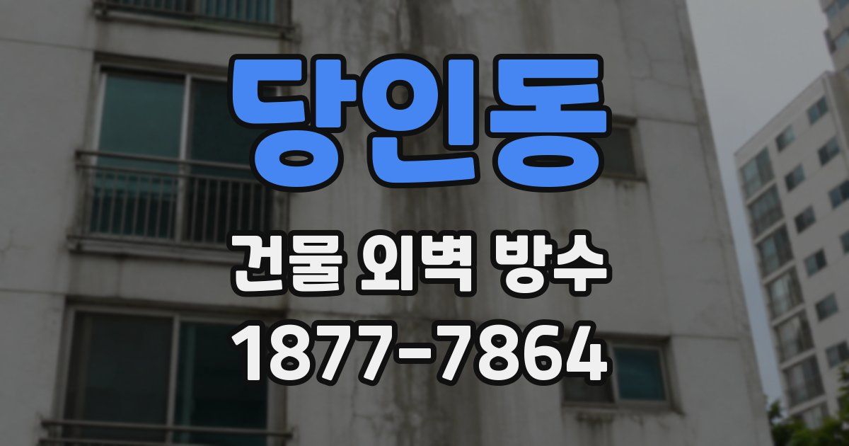 당인동 건물 외벽 방수