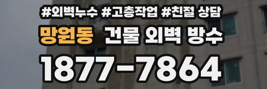 망원동 건물 외벽 방수