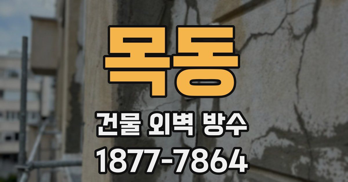 목동 건물 외벽 방수