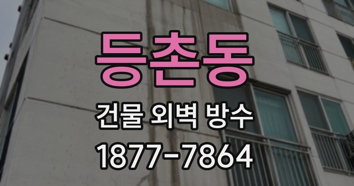 등촌동 건물 외벽 방수