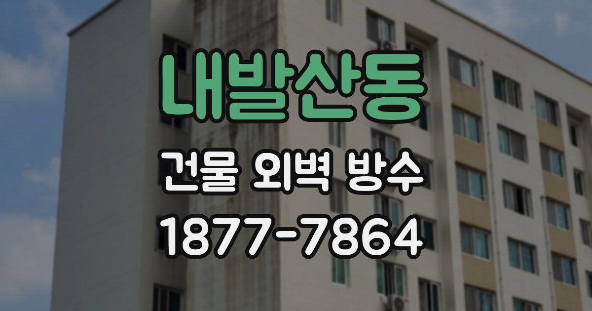 내발산동 건물 외벽 방수