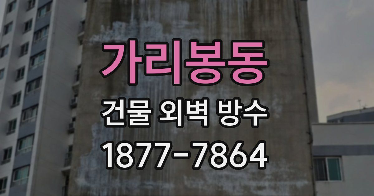 가리봉동 건물 외벽 방수