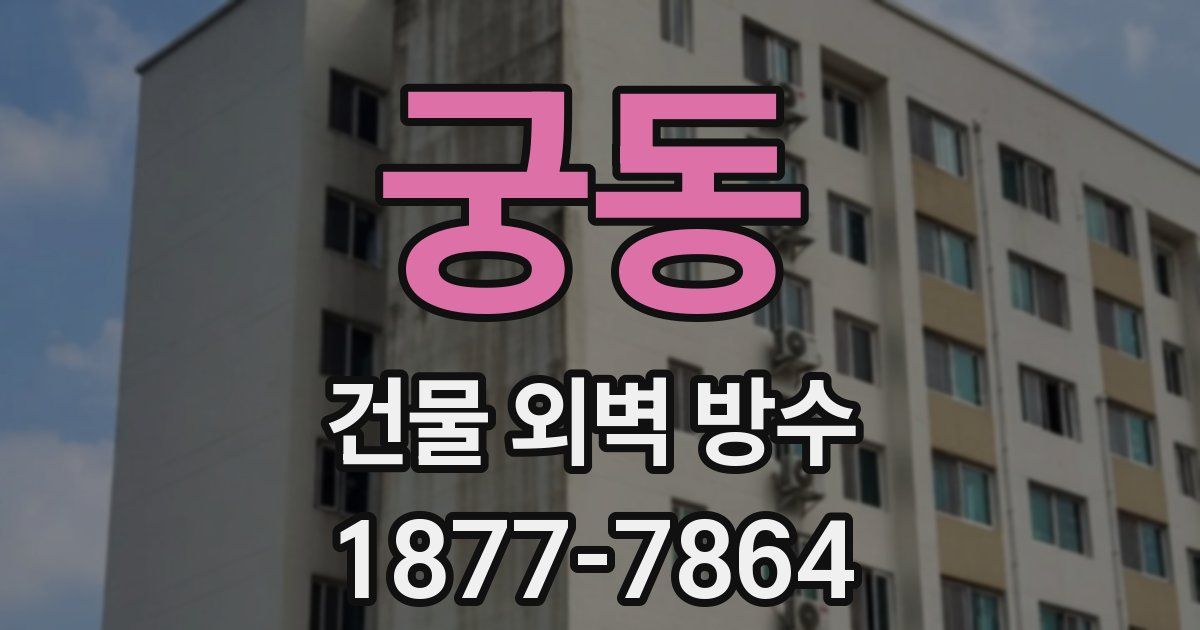 궁동 건물 외벽 방수