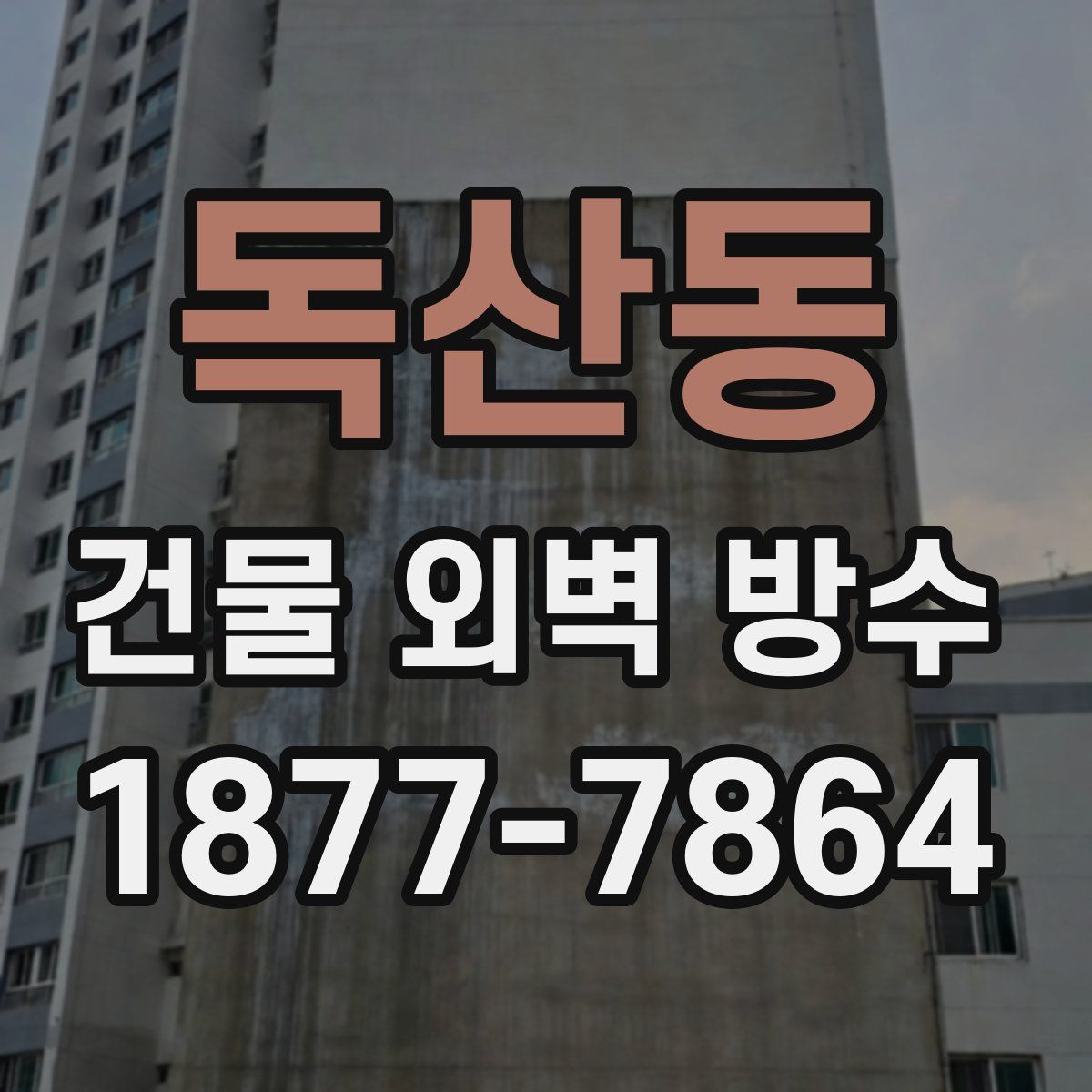 독산동 건물 외벽 방수